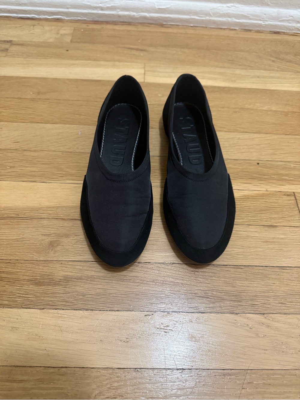 STAUD Black Women's Slip-On Flats